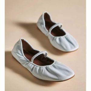 Reformation Buffy Ruched Ballet Flats